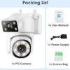 O-KAM WIFI Dual Lens PTZ 8MP Camera 