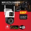 WiFi PTZ CCTV 8MP Night Vision Color Camera ICSEE App