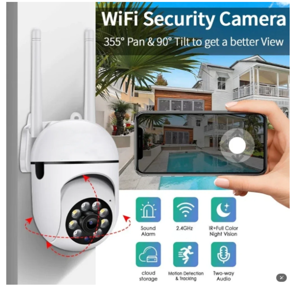 3MP IP Camera 5G Wifi Surveillance Full Color Night Vision - Ziicam App
