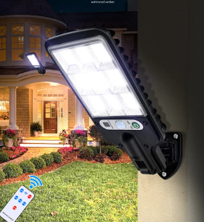 Solar Street Lights Outdoor Solar Lamp With Waterproof Motion Sensor Security Lighting