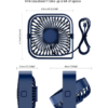 TOPK Mini Portable Fan USB Desk Fan