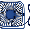 TOPK Mini Portable Fan USB Desk Fan