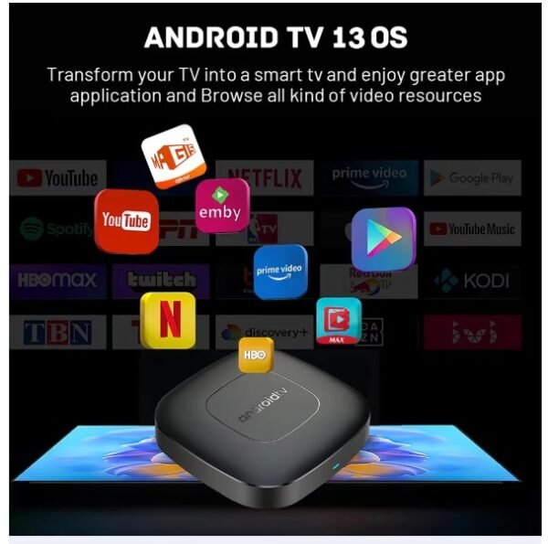 Android 13 Smart TV Box Home Theater WIFI