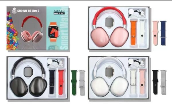 CROWN C6 ULTRA 2 SMART WATCH & HEADPHONE