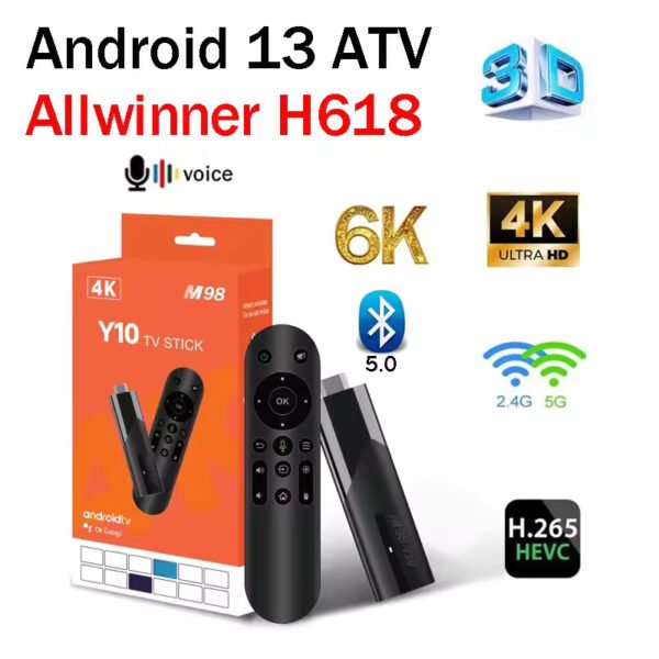 M98 Y9 TV Stick Android 13 Smart TV