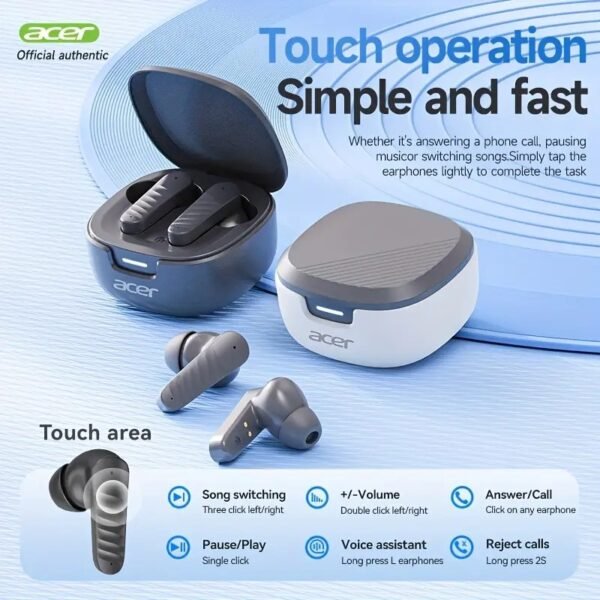 Acer OHR503 Lightweight Bluetooth 5.4 Earbuds