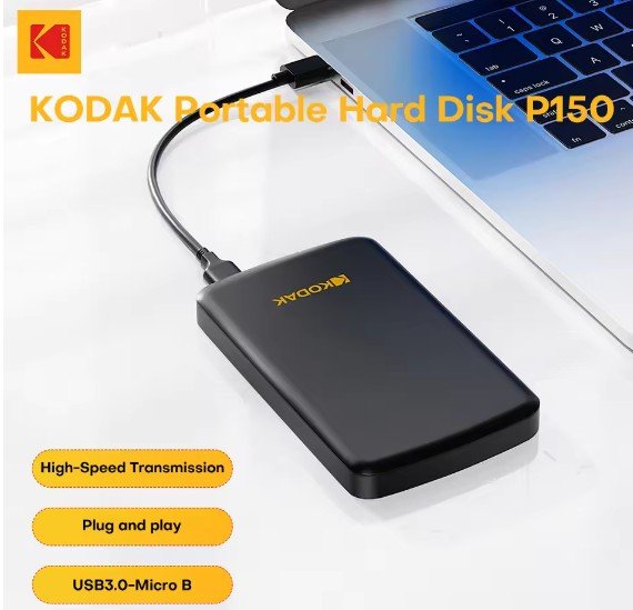 KODAK P150 Portable Hard Drive 500GB
