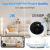 Alaga 360° Panoramic Indoor Security Camera AI Tracking Baby Monitoring