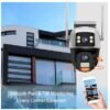 8MP 4G SIM Dual Lens Outdoor Human Detect PTZ Camera - V380 Pro App