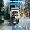 8MP 4G SIM Dual Lens Outdoor Human Detect PTZ Camera - V380 Pro App