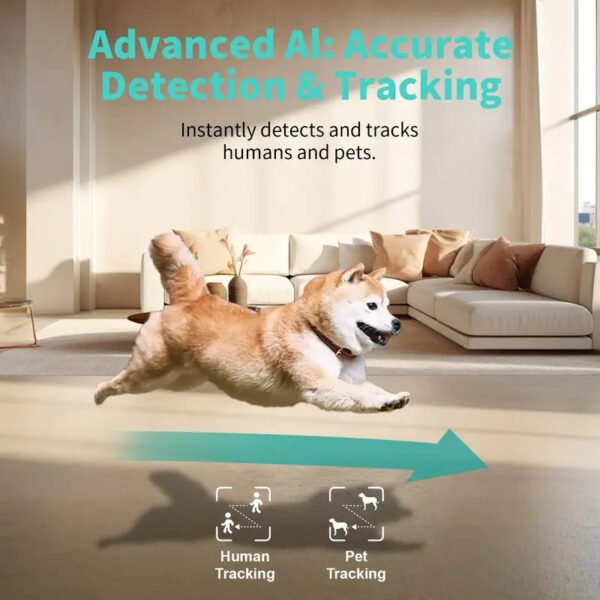 Alaga 360° Panoramic Indoor Security Camera AI Tracking Baby Monitoring