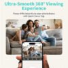 Alaga 360° Panoramic Indoor Security Camera AI Tracking Baby Monitoring