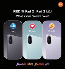 Redmi Pad 2 4G 8GB 256GB (1 Year Genxt Warranty)
